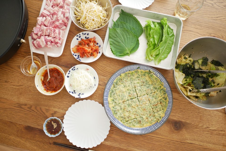 サムギョプサルと一緒に食べたい韓国料理の献立